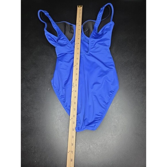 Miraclesuit Escape Blue Underwire Tummy Control One‑Piece Swimsuit Size 10 - Picture 8 of 11
